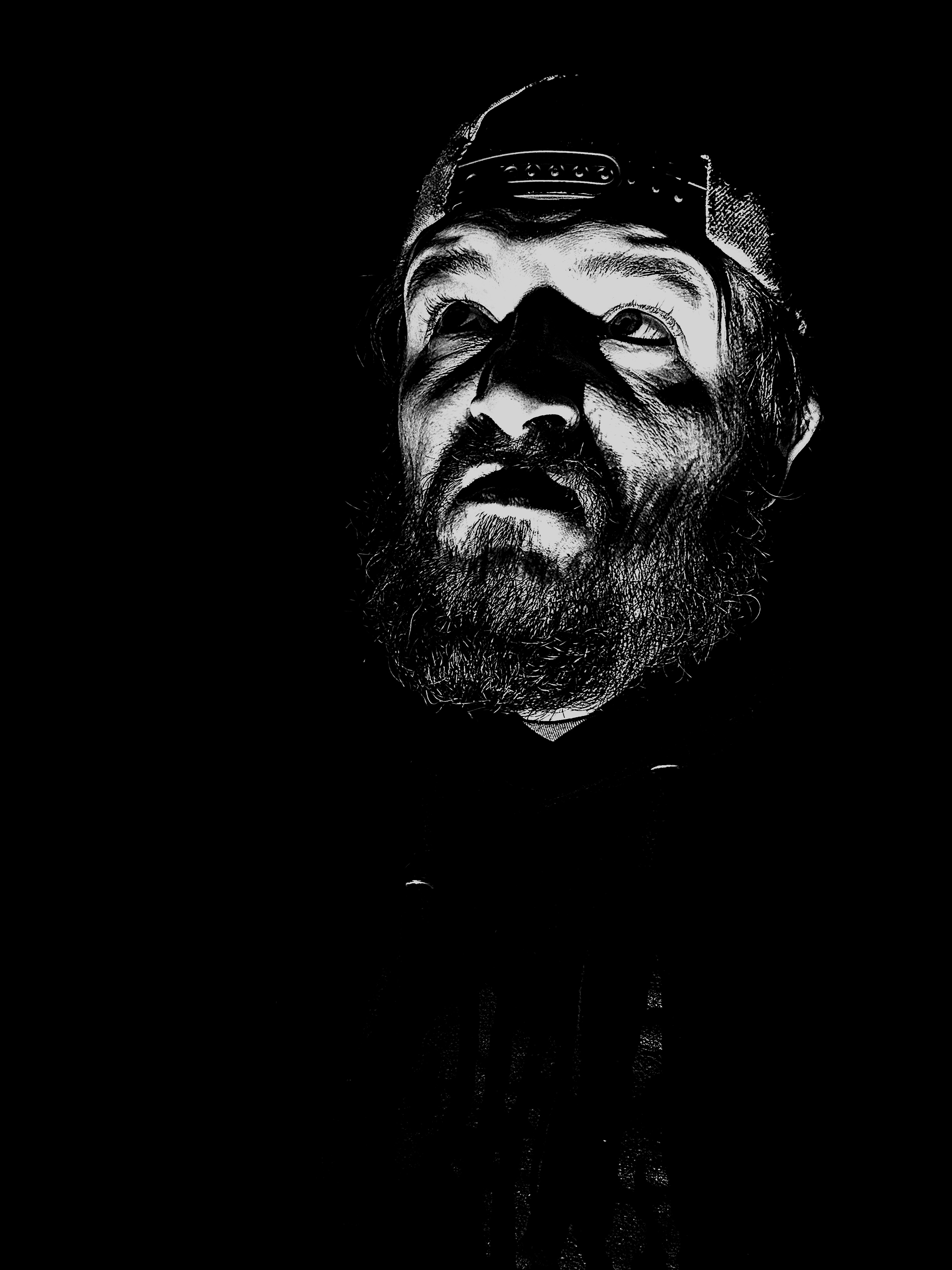 High-contrast portrait